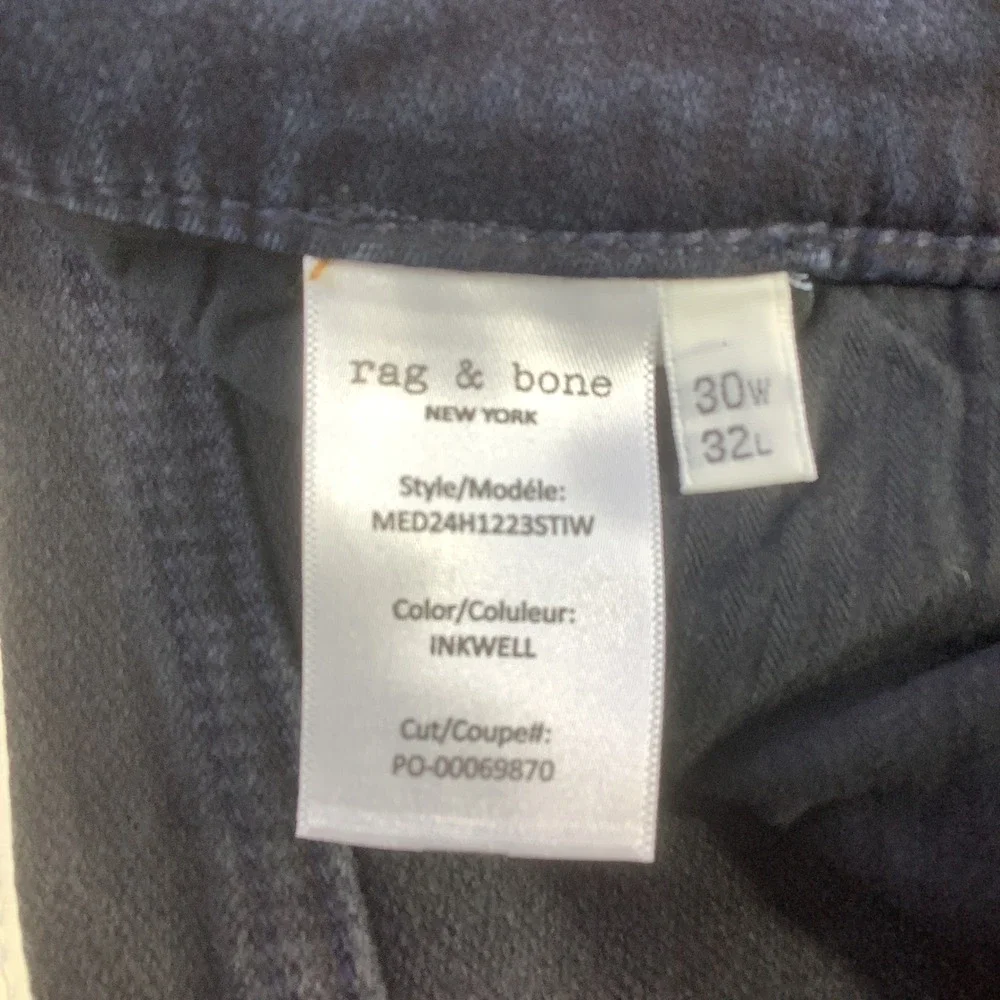Rag & Bone‎  Mens Slim Fit 2 Stride Inkwell Denim Jeans 30 x 32 NWT